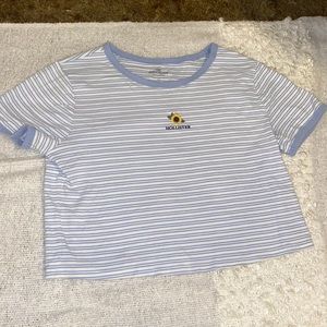 Hollister Striped Sunflower tee